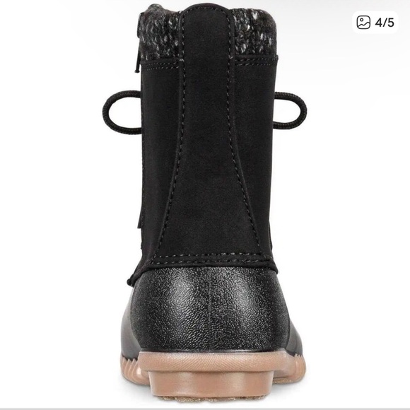 BareTraps Women's Black Insulated Duck Boots - Picture 4 of 8